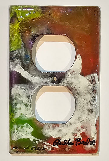 Hand Painted Light Switch Cover #82