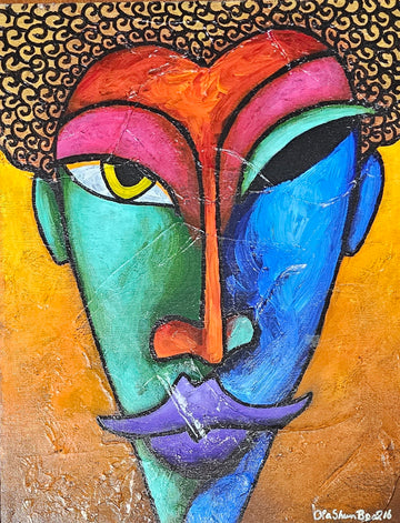 La Mask #205 Acrylic Paint on Canvas Art Original