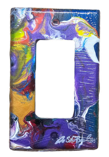 Hand Painted Light Switch Cover #60