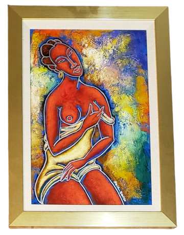 The Beautiful One #5 - Acrylic Paint On Paper Art Original