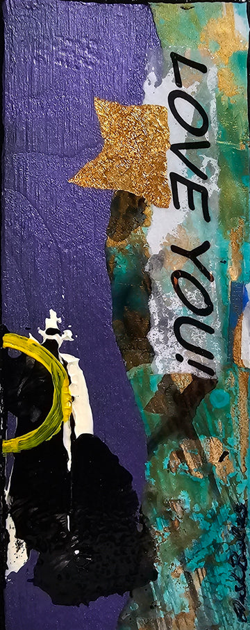 X Factor #764 Acrylic Paint on Wood Art Original