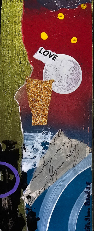 X Factor #777 Acrylic Paint on Wood Art Original