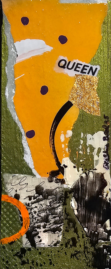 X Factor #785 Acrylic Paint on Wood Art Original