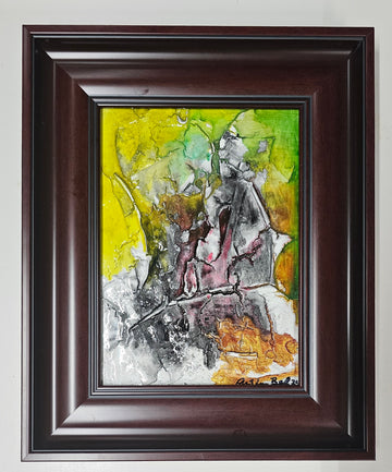 X Factor #690 Acrylic Paint on Board Art Original Framed