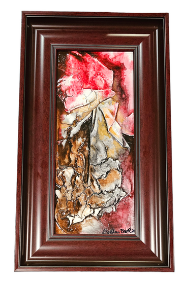 X Factor #699 Acrylic Paint on Board Art Original Framed
