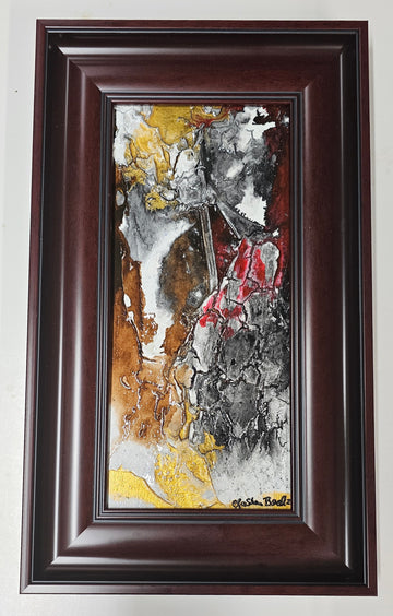 X Factor #696 Acrylic Paint on Board Art Original Framed