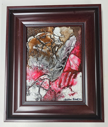 X Factor #698 Acrylic Paint on Board Art Original Framed