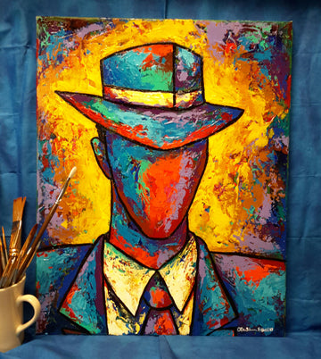 Brother Man #5 Acrylic Paint on Canvas Art Original - LaShunBeal.com