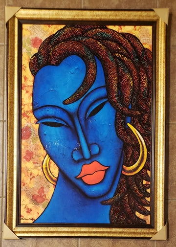 Indigo Blue #3 | Framed Lithograph