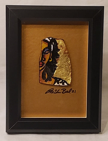 Locs Clay Art Framed Original