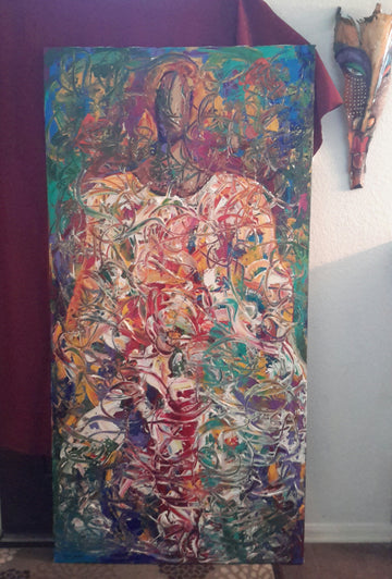 Nubian #13 Acrylic Paint on Canvas Art Original - Lashunbeal.com