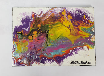 Odyssey #7 Acrylic Paint on Wood Art Original
