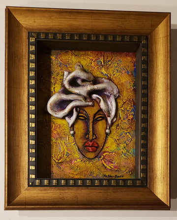 Queen #70 Clay Art Framed Original