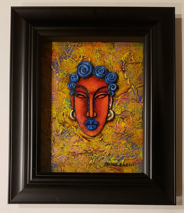 Queen #45 Clay Art Framed Original