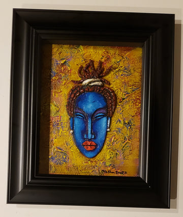 Queen #49 Clay Art Framed Original