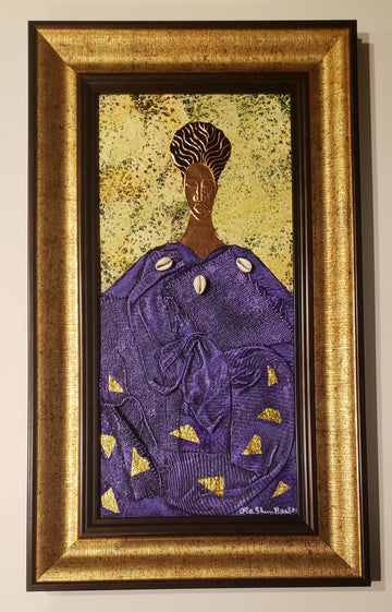 Queen #59 Mixed Media Original Framed