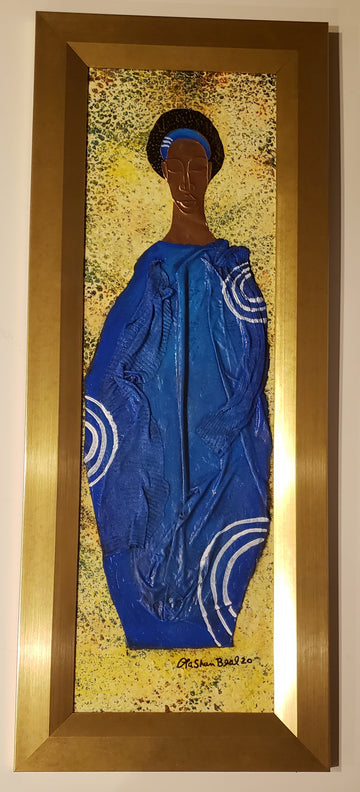 Queen #66 Mixed Media Original Framed