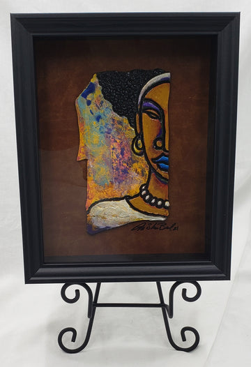 Queen #69 Clay Art Framed Original