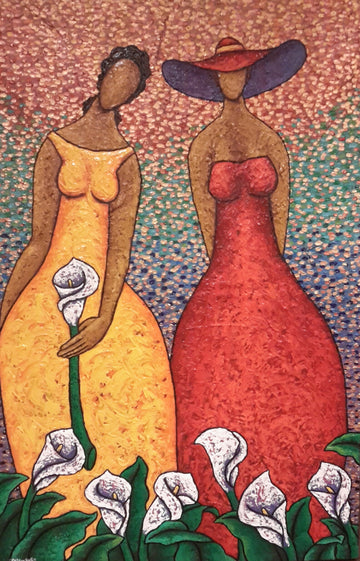 Sister Love #2 Acrylic Paint on Canvas Art Original