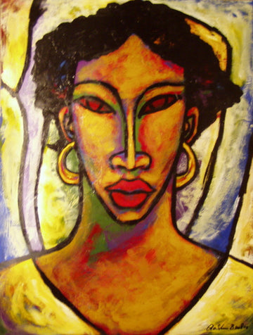 Jenna Acrylic Paint On Paper Art Original - Lashunbeal.com