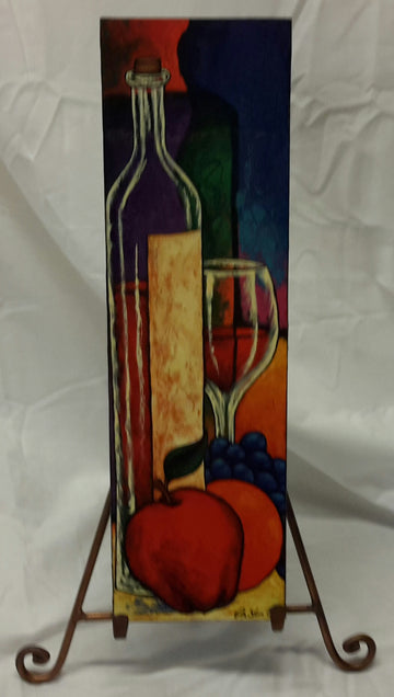Wine and Fruit Art Plaque