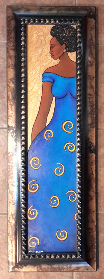 With Class #20 Acrylic Paint On Paper Art Original