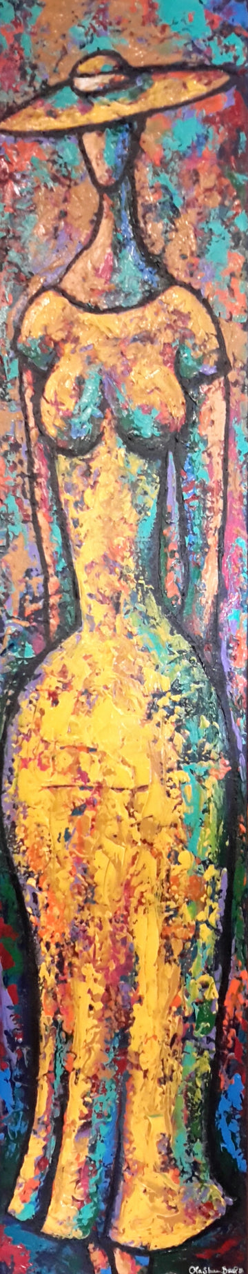 With Class #27 Acrylic Paint on Canvas Art Original