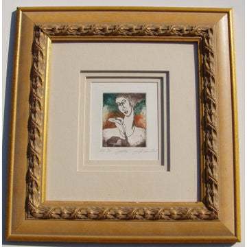 Lily Etching Framed Art