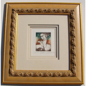 Lily Etching Framed Art - Lashunbeal.com