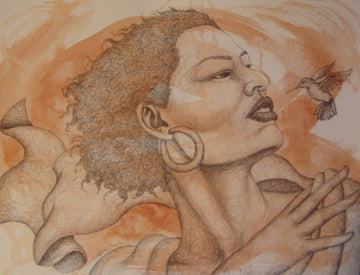 Hummingbird Original Art Drawing - LaShunBeal.com