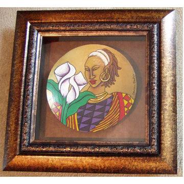 Hand Painted Framed Plate #21 - LaShunBeal.com