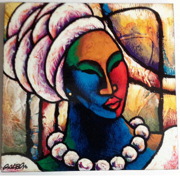 Colored Girl #14 Art Plaque