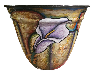 Hand Painted Floor Vase #26