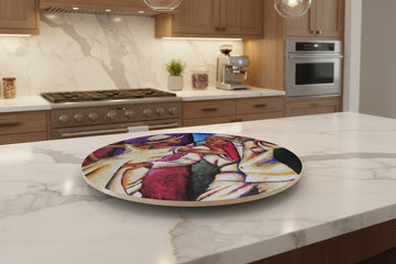 Steppin Out Decorative Bamboo Lazy Susan