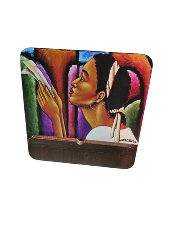 The Letter Decorative Bamboo Laptop/Book Stand
