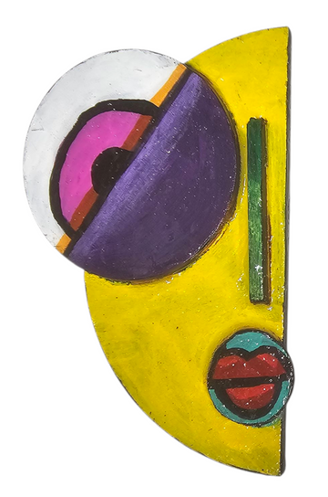 Hand Painted Lapel Pin #7