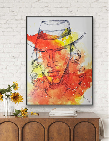 Brother To Brother  Giclee on Canvas