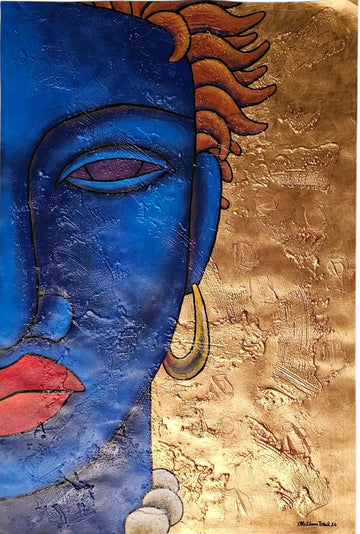 Beauty Of One Acrylic Paint on Paper Art Original