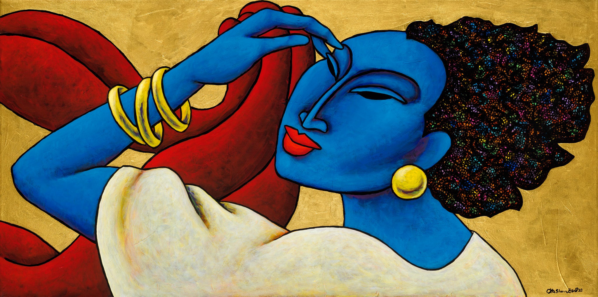 Indigo Breeze | Lithograph Print