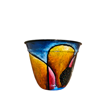 Hand Painted Floor Vase #23