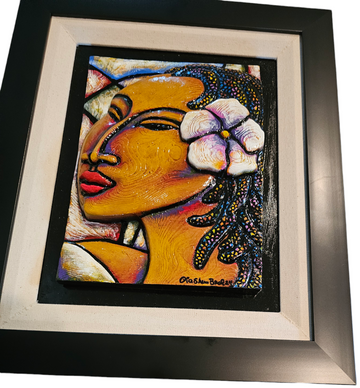 Her Flower #3 Framed Original Art
