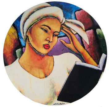 Deep In Thought Decorative Bamboo Lazy Susan