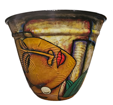 Hand Painted Floor Vase #24