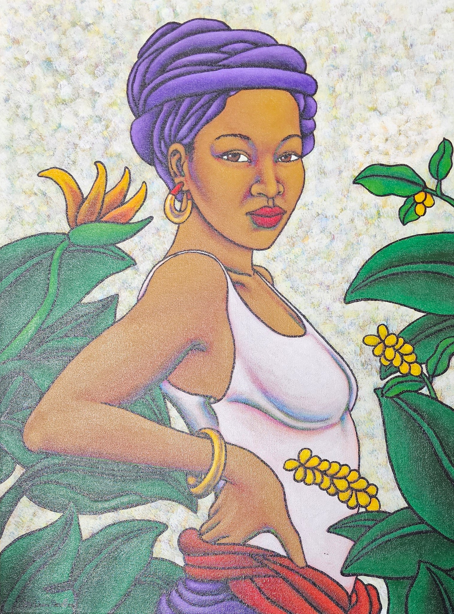 Welcome Acrylic Paint on Canvas Art Original