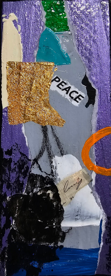 X Factor #744 Acrylic Paint on Wood Art Original