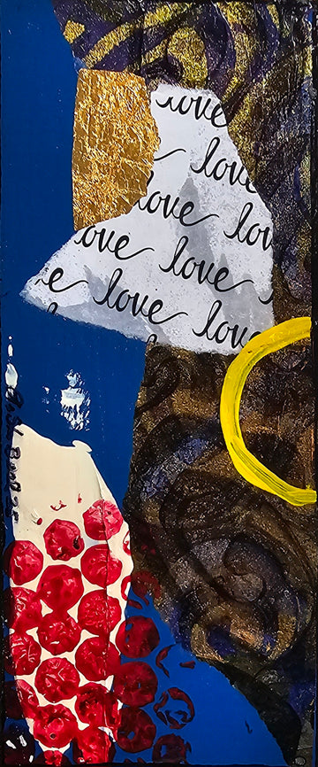 X Factor #772 Acrylic Paint on Wood Art Original