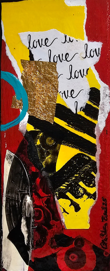 X Factor #776 Acrylic Paint on Wood Art Original