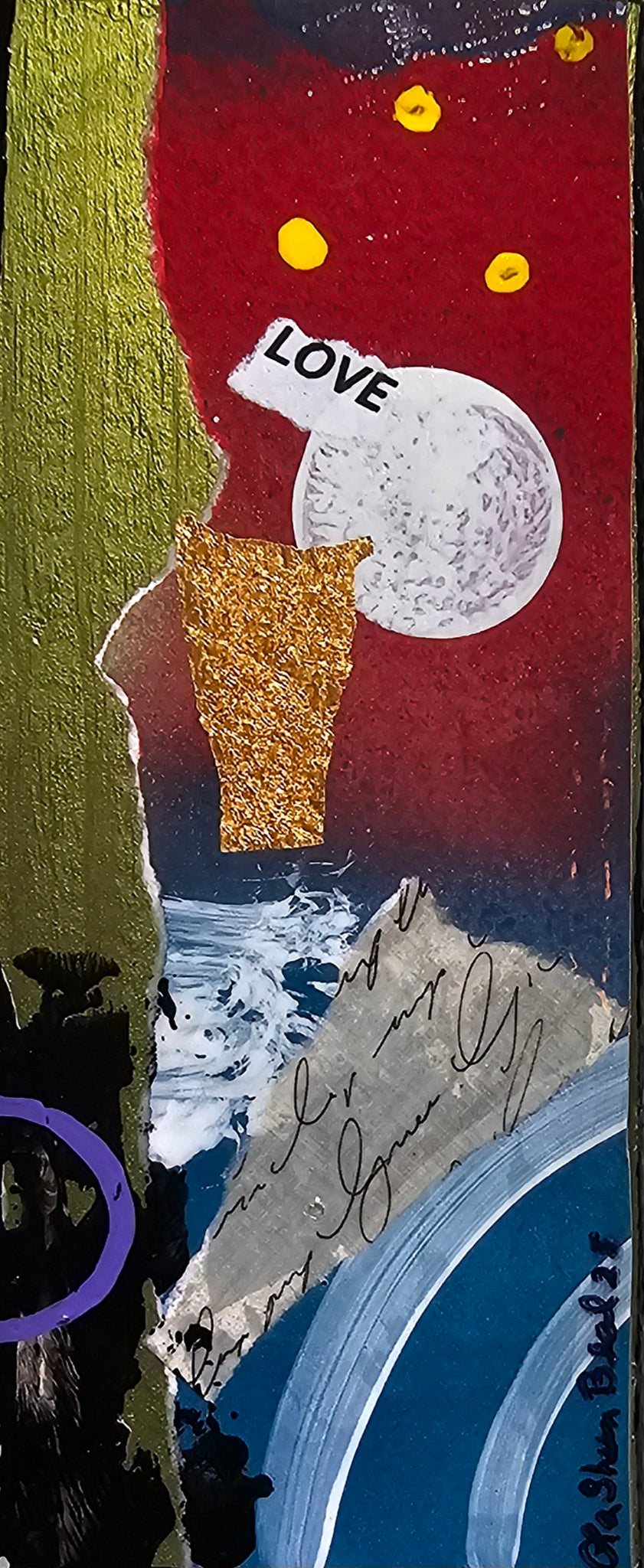 X Factor #777 Acrylic Paint on Wood Art Original