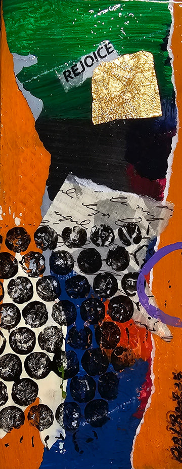 X Factor #782 Acrylic Paint on Wood Art Original