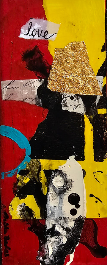 X Factor #784 Acrylic Paint on Wood Art Original